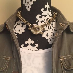 Ann Taylor Gold Hook-through Necklace